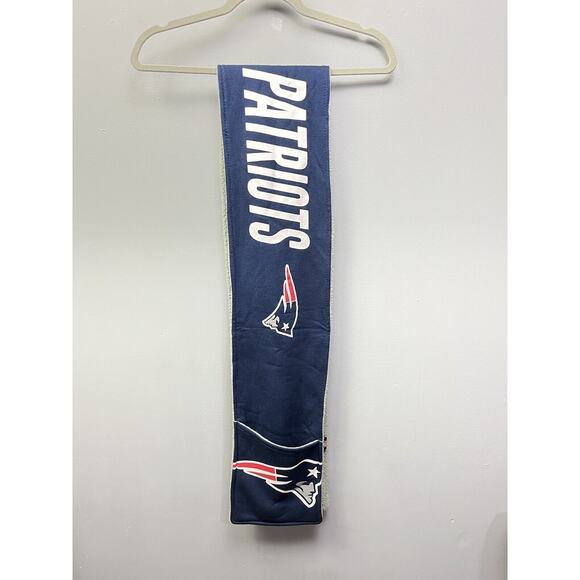 NEW‎ ENGLAND PATRIOTS SCARF NFL PRO*FAN*ITY by LITTLEARTH with pocket Blue - Picture 1 of 6